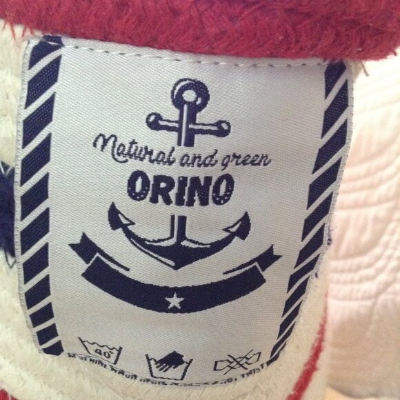 Orino Natural Coiled Rope Handled Market Basket/Bag.  Patriotic, "Green", Beach - Picture 4 of 4